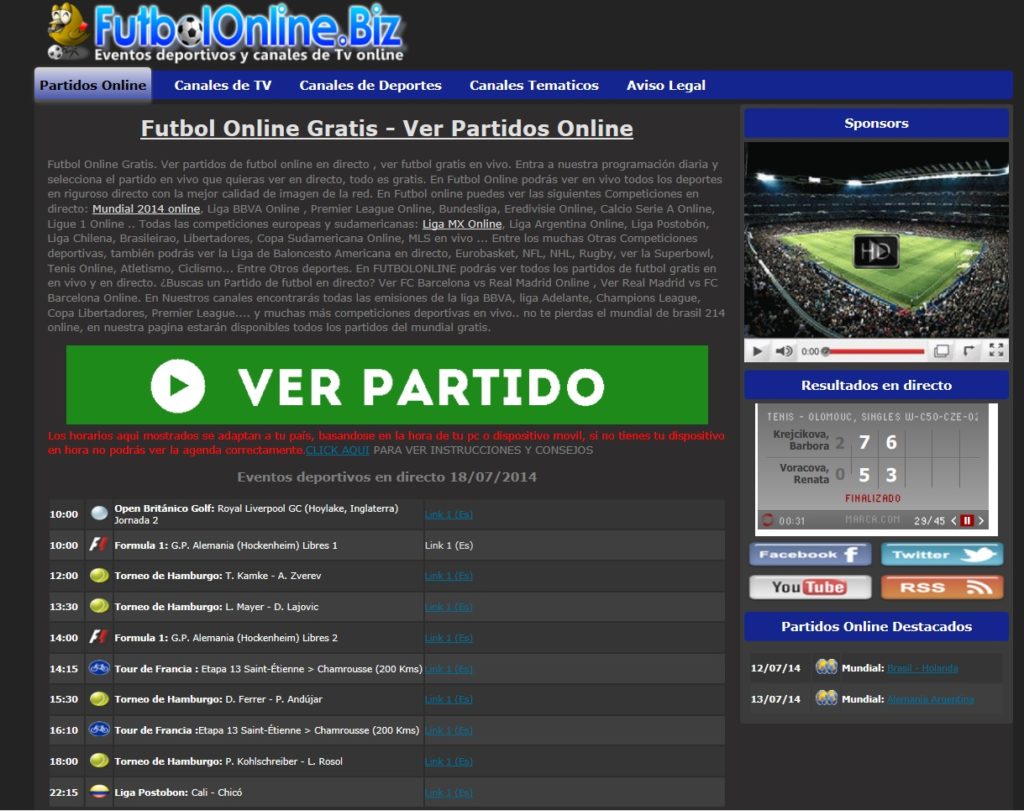 Streaming TV Sport Futbolonline-1024x811